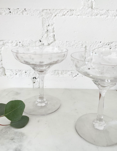 Avery Vintage Coupe Glasses — Set of 2