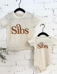 Sibs - Organic Cotton Tee/Onesie
