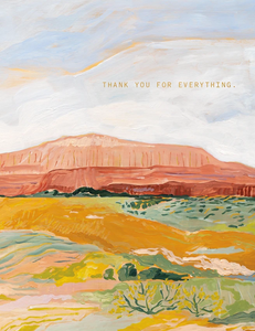 Red Rock Desert Card - Thank You For Everything